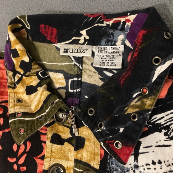 Units Size Extra Large 100% Cotton Zip up Jacket - Picture 5 of 5